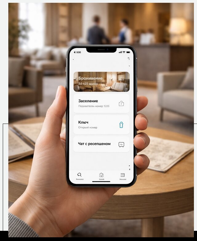 Мобильное приложение для гостей отеля в Чехове, управление сервисом